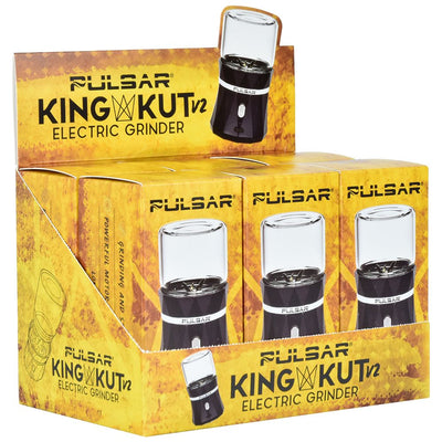 6CT DISPLAY - Pulsar King Kut V2 Electric Grinder - Black - Headshop.com