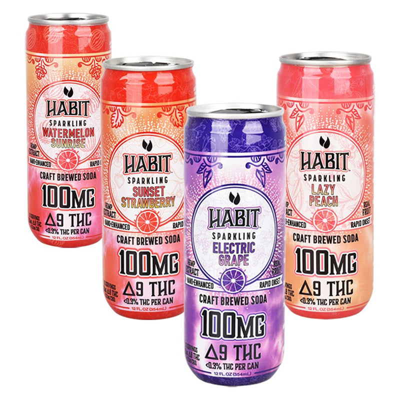 Habit D9 Sparkling Cooler | 12oz | 100mg | 12ct Box - Headshop.com