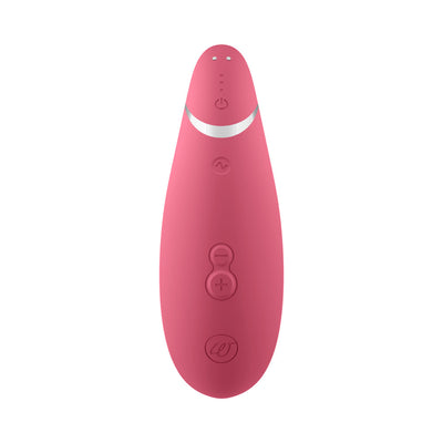 Womanizer Premium 2 Rechargeable Silicone Luxurious Pleasure Air Clitoral Stimulator Raspberry