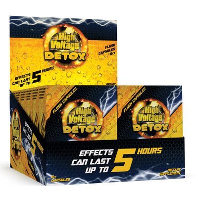 High Voltage Detox Fast Flush Capsules - 6 capsules - 12PC DISPLAY - Headshop.com