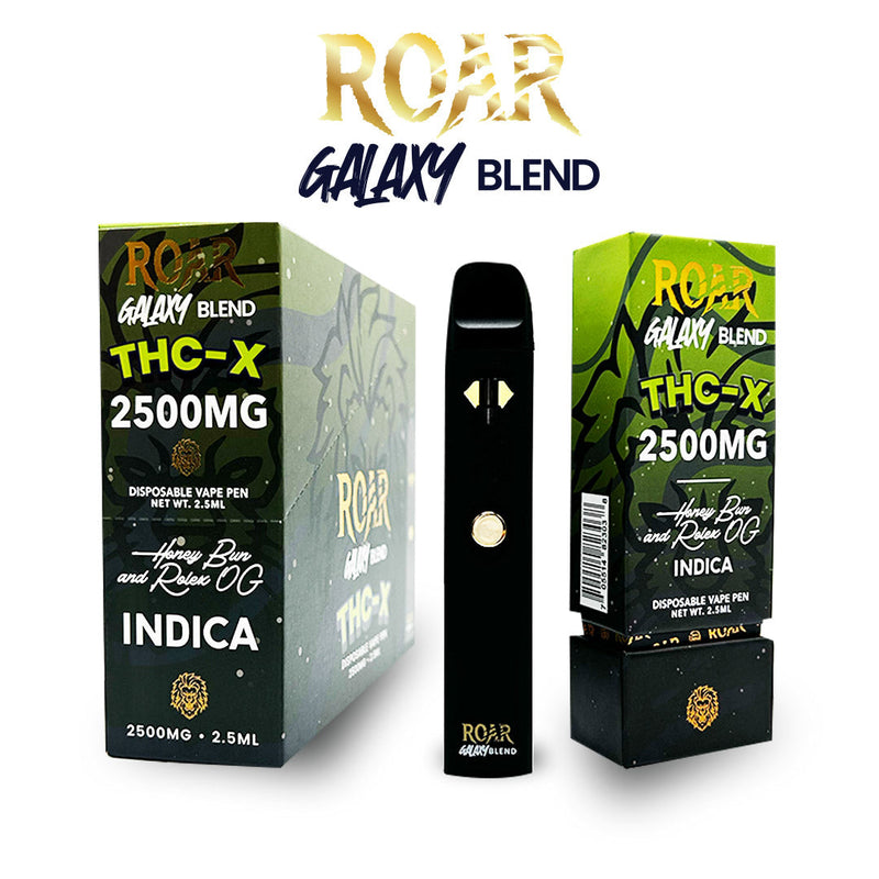 Roar Galaxy Blend THC-X Disposable Vape 2500MG - Honey Bun & Rolex OG (Indica) - Headshop.com