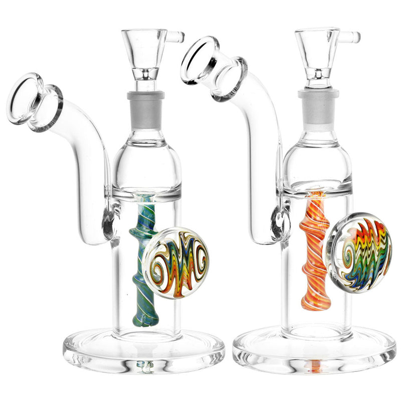 Wigwag Perc Water Pipe - 6" / 14mm F / Colors Vary - Headshop.com