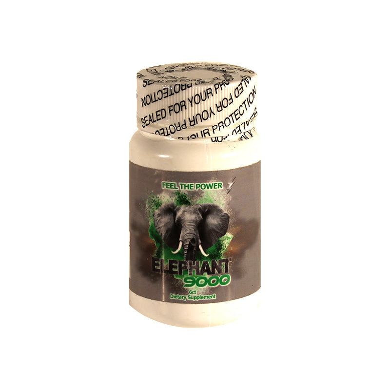 Elephant 9000 Male Enhancer 6ct Bottle - Headshop.com