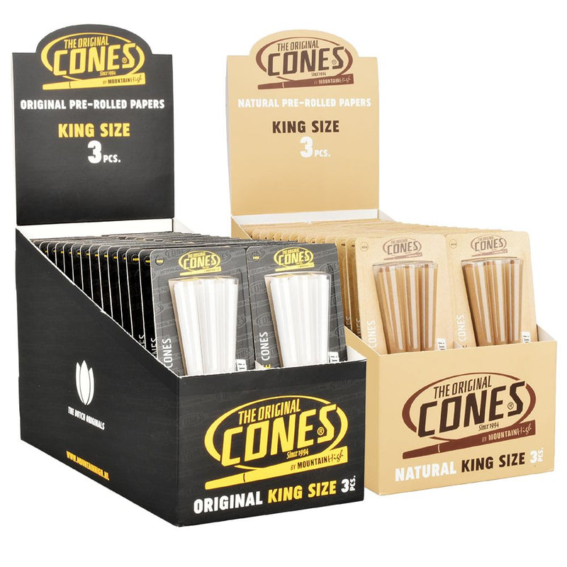 CONES by MountainHigh Pre-Rolled Cones | King Size | 3pc | 32pk Display - Headshop.com