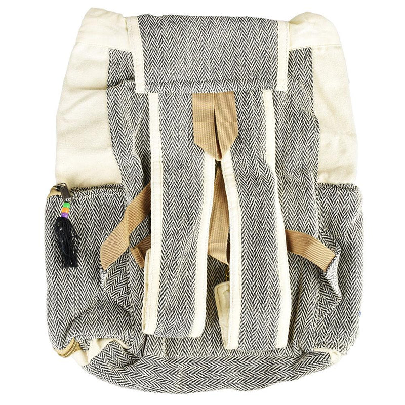 ThreadHeads Hemp Herringbone D-Ring Backpack - Headshop.com