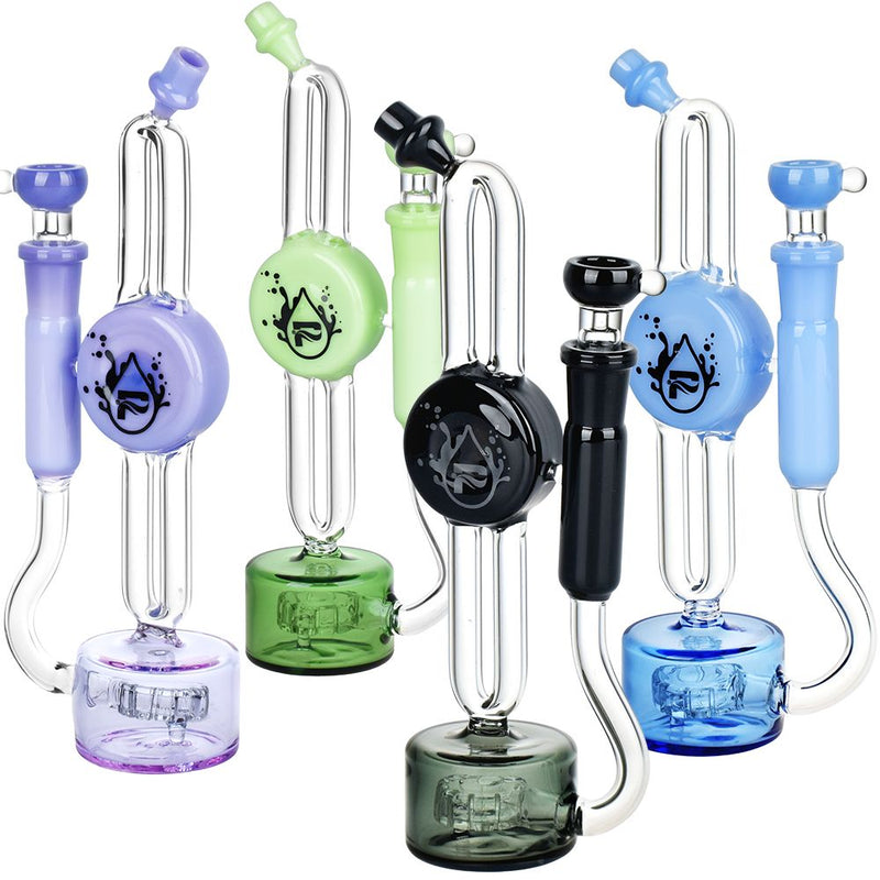 Pulsar Thin Line Glass Water Pipe - 8.5" / 14mm F / Colors Vary - Headshop.com