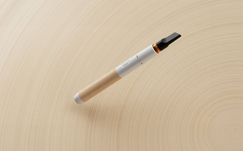 Vessel Wood Vape Pen Battery [White/Beechwood] + - Headshop.com