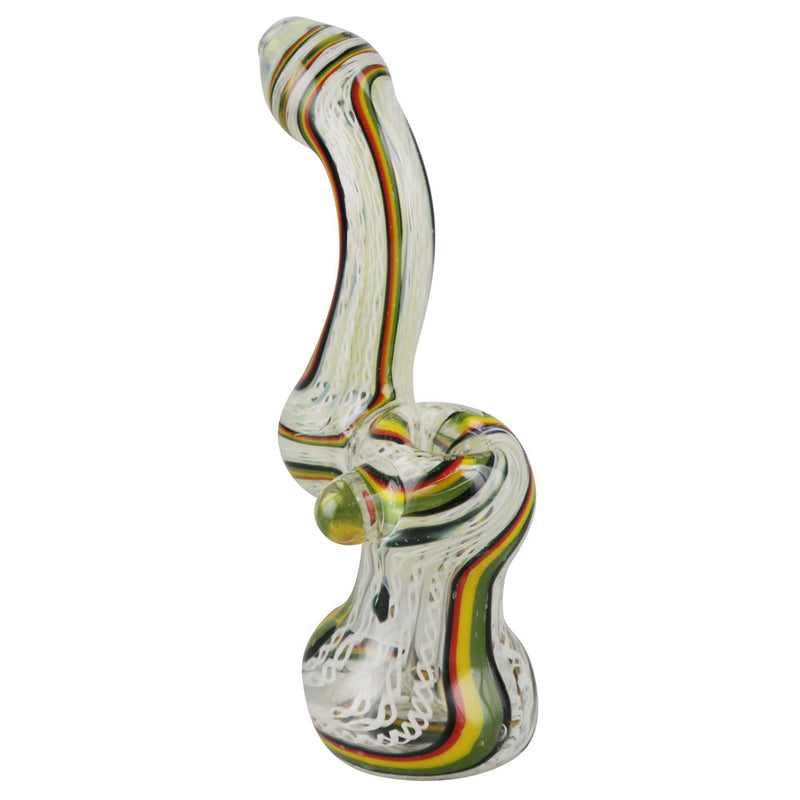 Rasta Bubbler - 7" / Colors Vary - Headshop.com