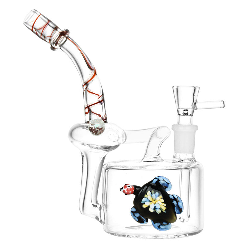 Sunbathing Sea Turtle Recycler Water Pipe - 14mm F / 7" - Headshop.com