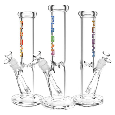 Pulsar Illustrious Straight Tube Water Pipe | 14mm F | Colors Vary - Headshop.com