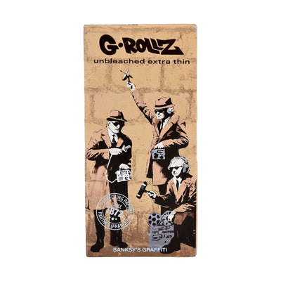 G-ROLLZ x Banksy's Graffiti Papers + Tips | 50pc | King Size | 16pk - Headshop.com