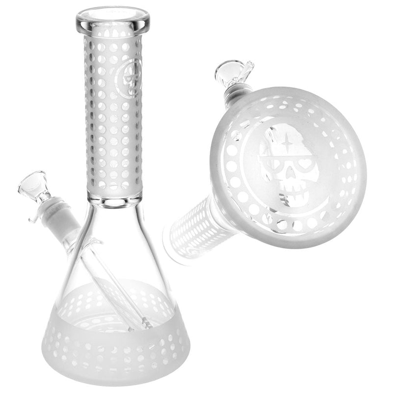 Top Eight Etched Beaker Water Pipe - 9.75"/14mm F/Designs Vary - Headshop.com