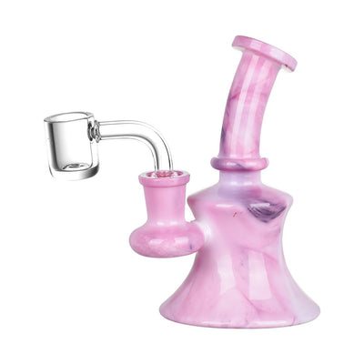 Marbled Tie Dye Mini Glass Dab Rig - 5" / 14mm F - Headshop.com