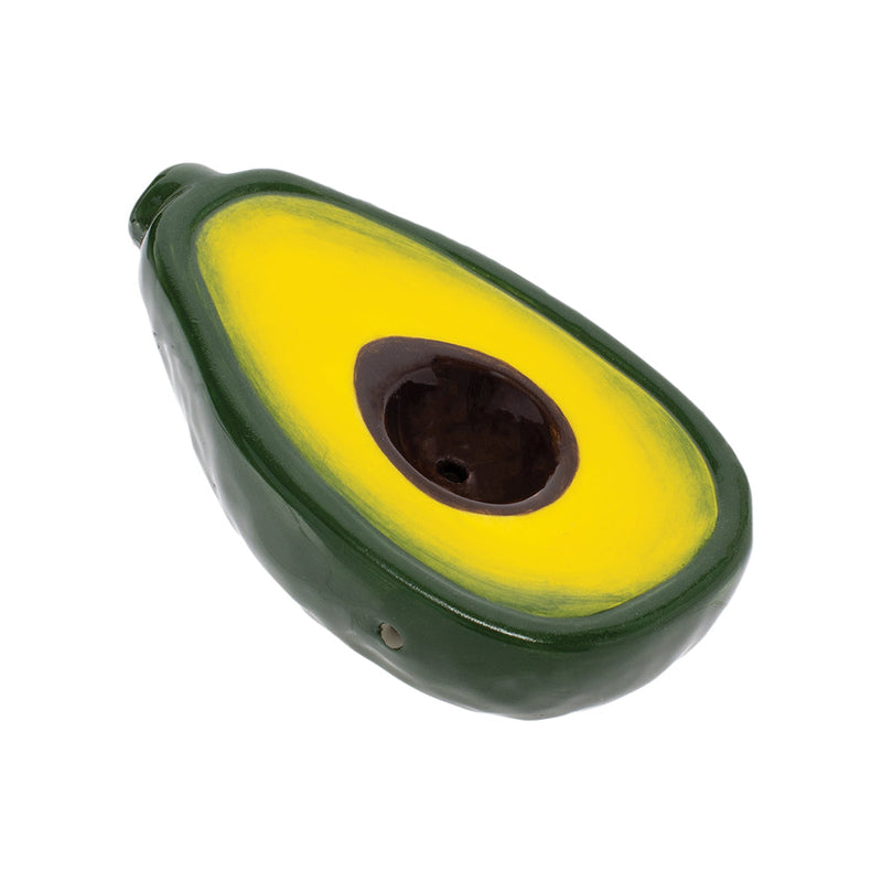 Wacky Bowlz Avocado Ceramic Hand Pipe | 3.75" - Headshop.com