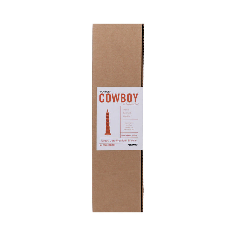 Tantus Cowboy Beaded Dildo Ruby (Box)