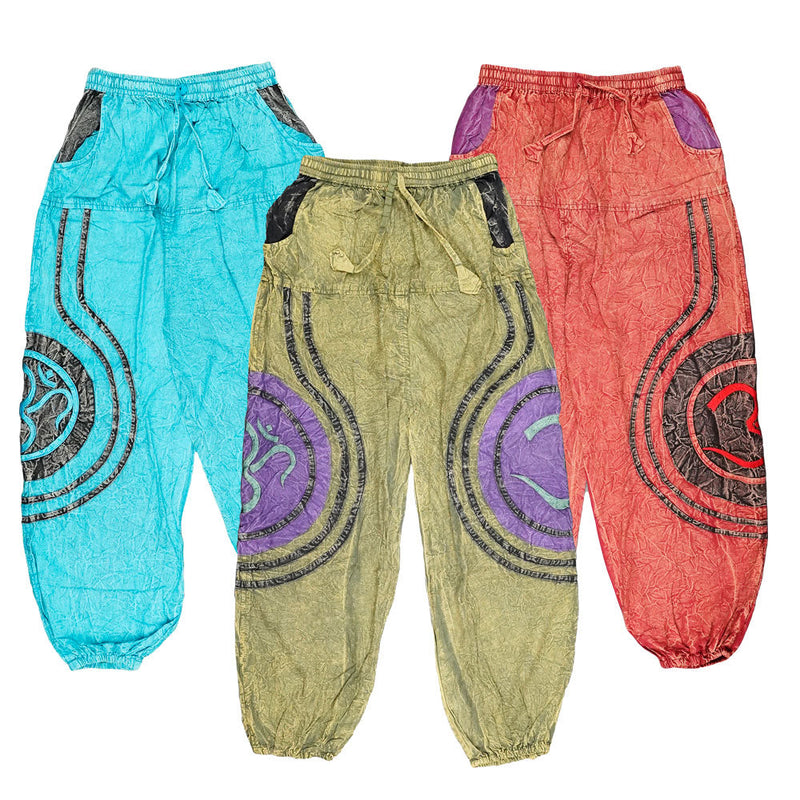 ThreadHeads Acid Wash Om Pants - 40" / Colors Vary - Headshop.com