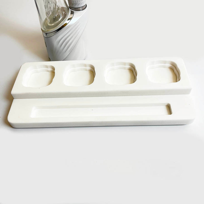 Durable Corian Dab Stand for Organizing Concentrate Jars and your Favorite Tools - Headshop.com