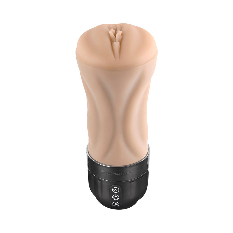 Zero Tolerance Tight Lipped Rechargeable Stroker with Suction Light