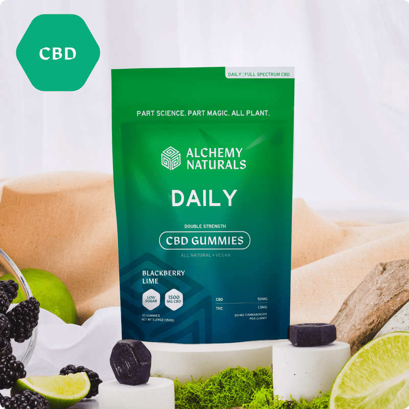 Alchemy Naturals CBD Gummies for Daily Support - Full-Spectrum - Headshop.com