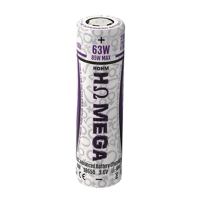 Hohm Mega 18650 Rechargeable Batteries 2 qty - Headshop.com