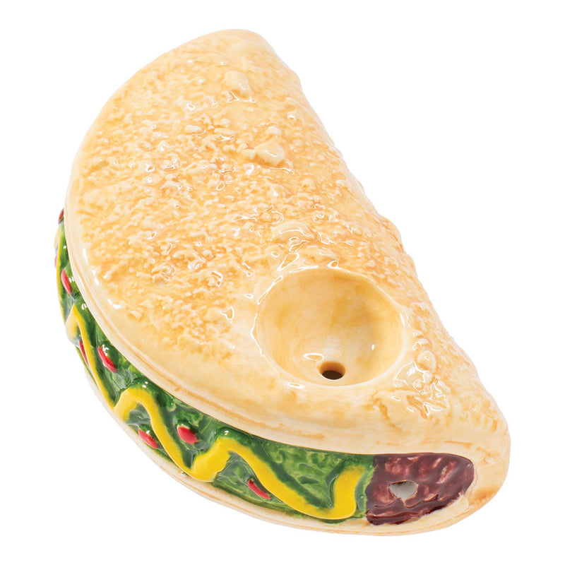 Wacky Bowlz Taco Ceramic Pipe - 3.75" - Headshop.com