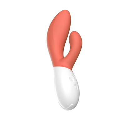 LELO INA 3 Rechargeable Dual Stimulator Coral Red