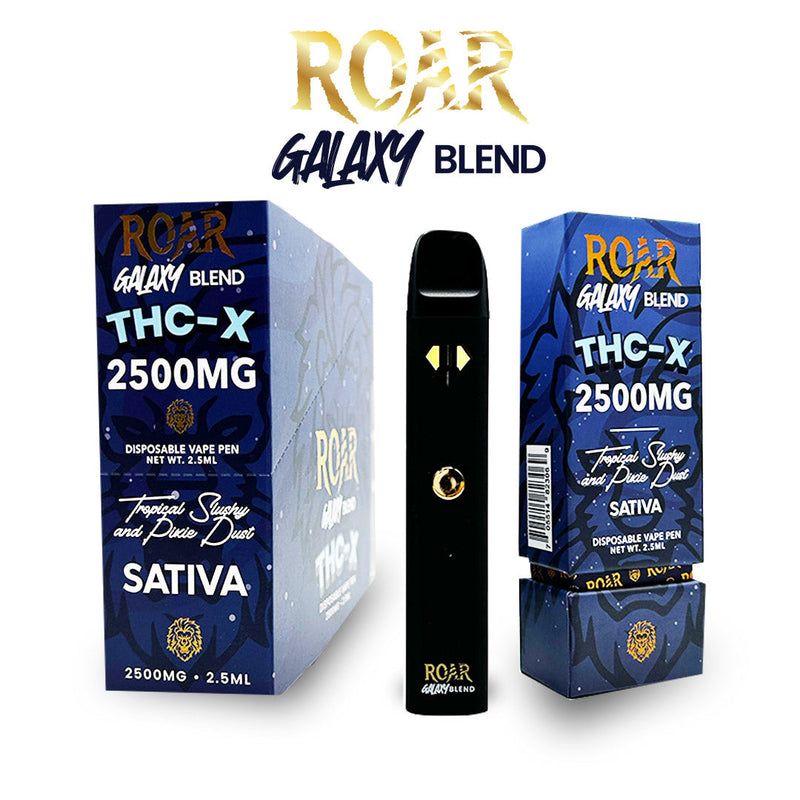 Roar Galaxy Blend THC-X Disposable Vape 2500MG - Tropical Slushy & Pixie Dust (Sativa) - Headshop.com