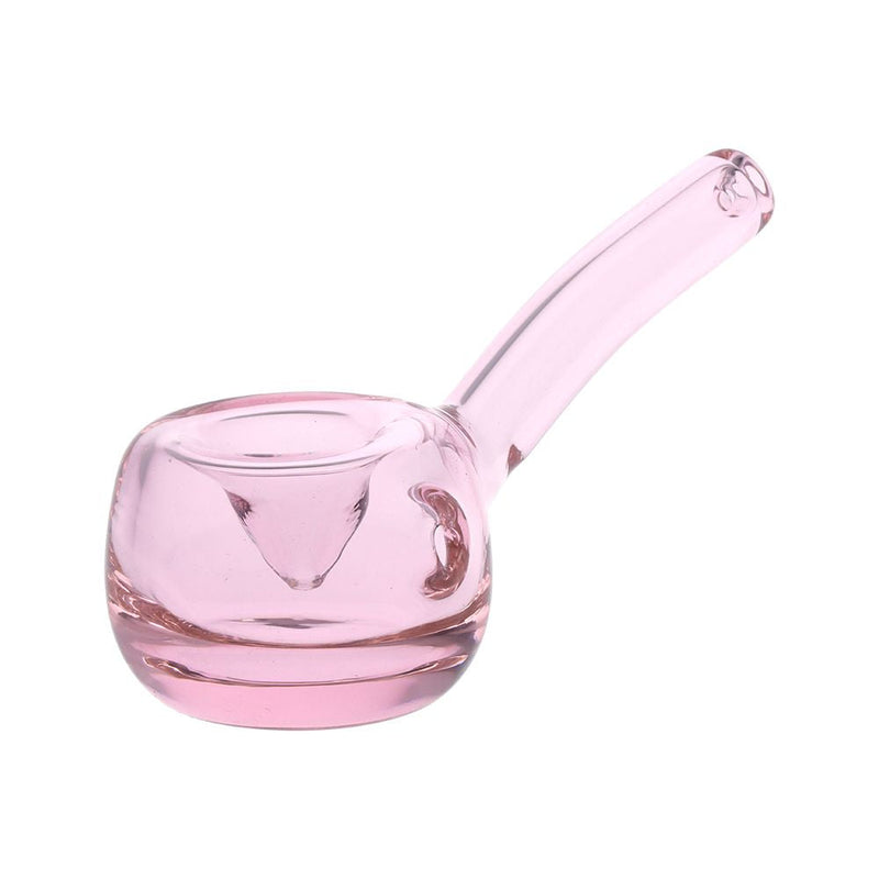 Elegant Bent Hammer Glass Hand Pipe - 4" / Colors Vary