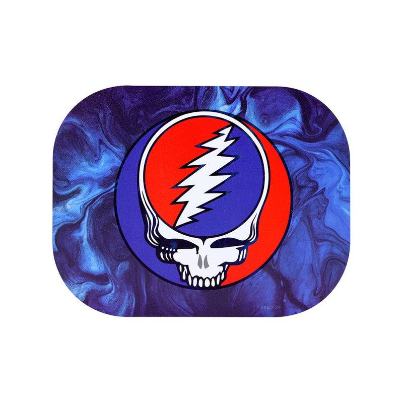 Grateful Dead x Pulsar Mini Magnetic Rolling Tray Lid - Steal Your Face Swirls / 7"x5.5"