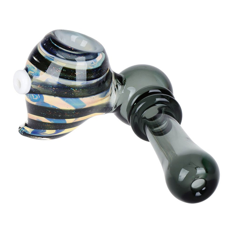 Intergalactic Hive Dichro Swirl Sidecar Glass Hand Pipe - 4"