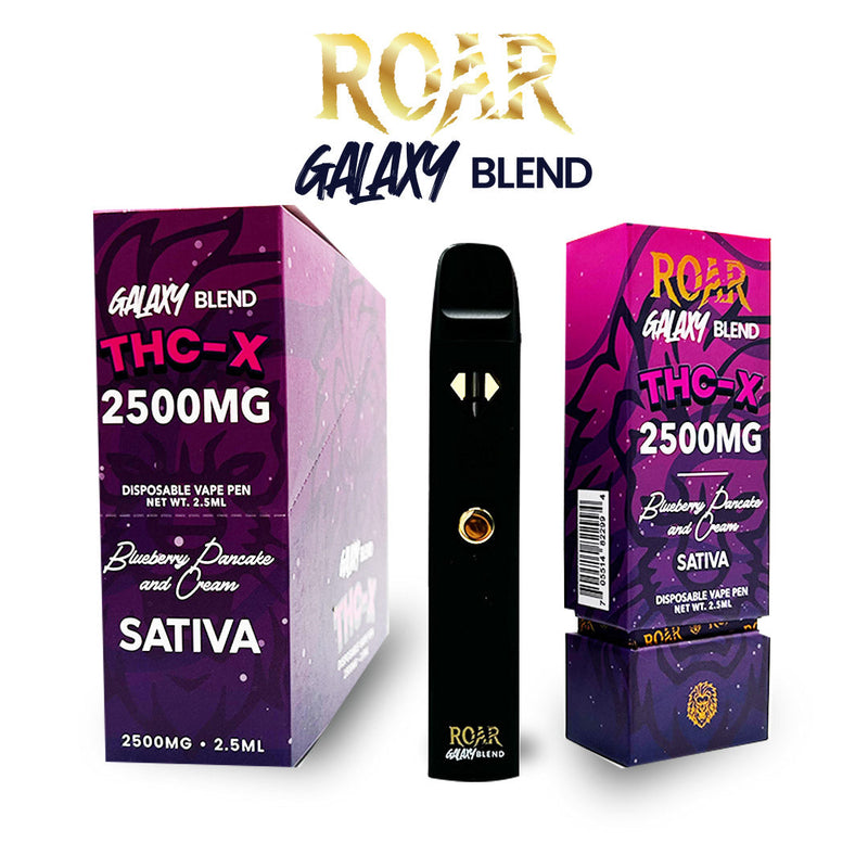 Roar Galaxy Blend THC-X Disposable Vape 2500MG - Blueberry Pancake & Cream (Sativa) - Headshop.com