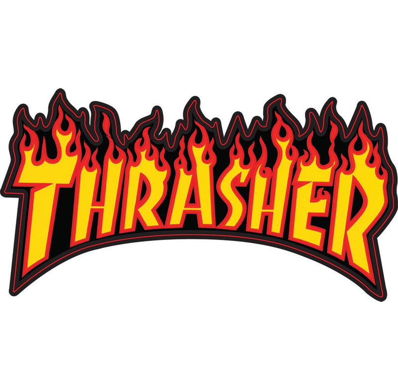 Thrasher Flaming Logo Sticker | 6"x3.25"