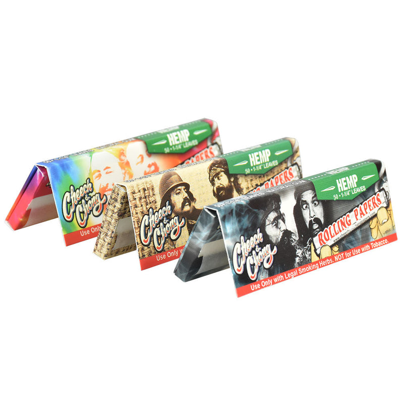 Cheech & Chong Hemp Rolling Papers | 1 1/4" | 25pc Display - Headshop.com