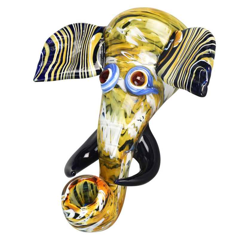 Eclectic Elephant Head Hand Pipe - 7" - Headshop.com