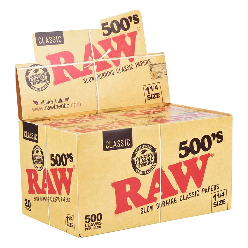 20PK DISPLAY - RAW Classic Creaseless 500&