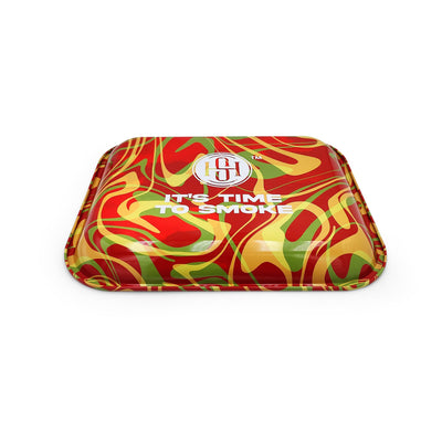 High Society | Large Rolling Tray - Rasta - Headshop.com