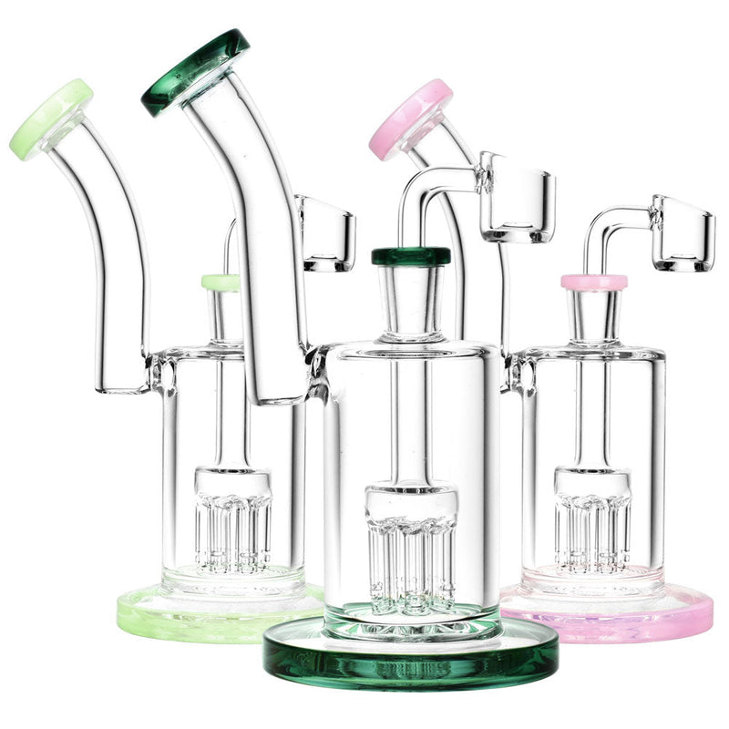 Multi-Arm Perc Drop Down Glass Rig - 7"/14mm F/Colors Vary - Headshop.com