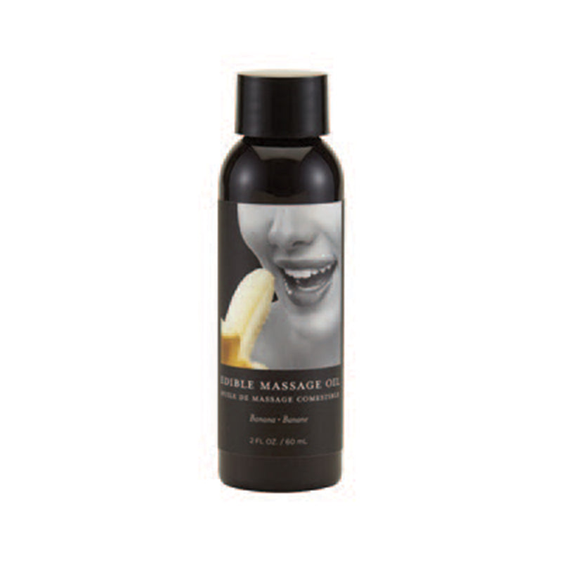 Earthly Body Edible Massage Oil Banana 2oz - Headshop.com