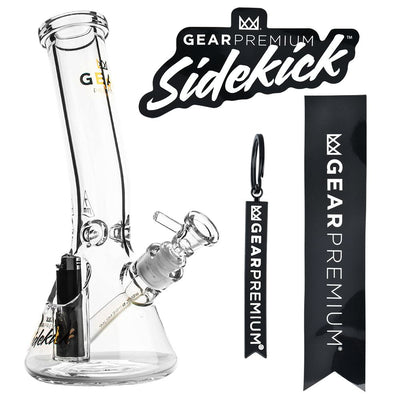 Gear Premium Sidekick Laid Back Glass Beaker Water Pipe | 12"