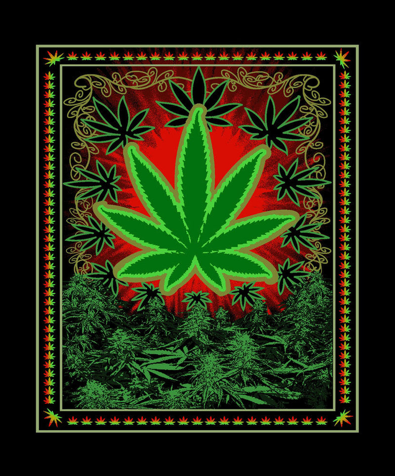 Chicko Leaf Plush Fleece Blanket | Medium Weight - Headshop.com