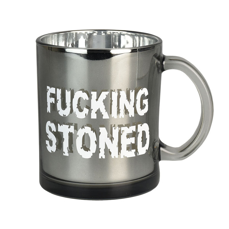 Stoned Metallic Glass Coffee Mug - 16oz - Headshop.com