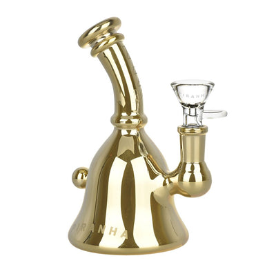 Piranha Bell Electroplated Glass Rig Style Water Pipe - 5.5" / 14mm F - Headshop.com