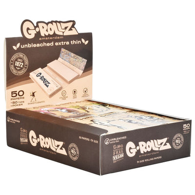 G-ROLLZ x Banksy's Graffiti Papers + Tips | 50pc | 1 1/4 | 24pk Display - Headshop.com