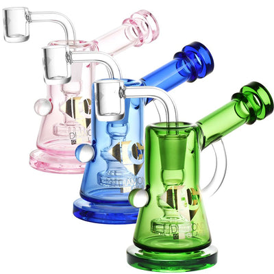 Diamond Glass Ray Mini Rig - 5" / 14mm F - Headshop.com