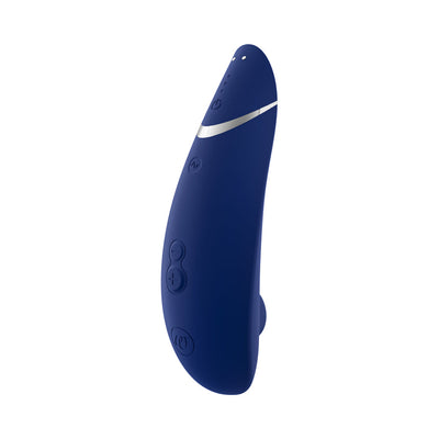 Womanizer Premium 2 Rechargeable Silicone Luxurious Pleasure Air Clitoral Stimulator Blueberry