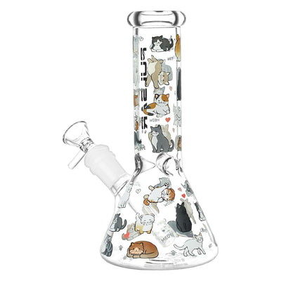 Pulsar Kitten Corral Beaker Glass Water Pipe - 7.75" - Headshop.com