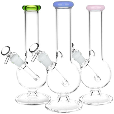 Spherical Splendor Round Bottom Water Pipe | 14mm F |Colors Vary - Headshop.com