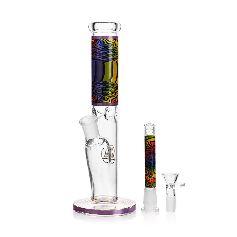 Ritual Smoke - Prism 10" Glass Straight Tube - Purple - Headshop.com