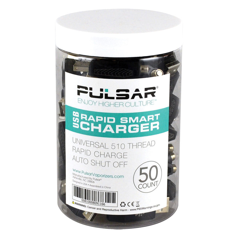 50PC DISPLAY - Pulsar USB 510 Thread Smart Charger - Headshop.com