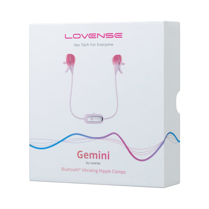 Lovense Gemini Bluetooth Rechargeable Vibrating Nipple Clamps